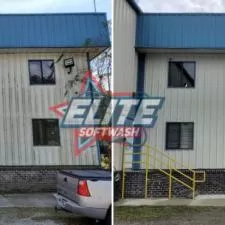 15,000 Square Foot Commercial Metal Building Softwash In Moncks Corner, SC 0