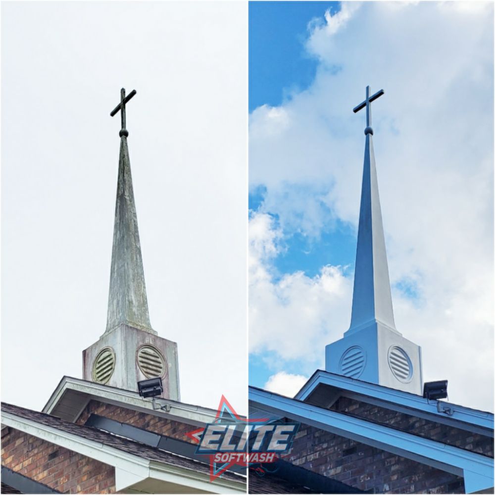 Church steeple cleaning in summerville sc 001 (1)