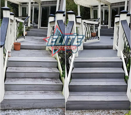 Deck and fence soft washing in moncks corner sc protecting wood in coastal climates